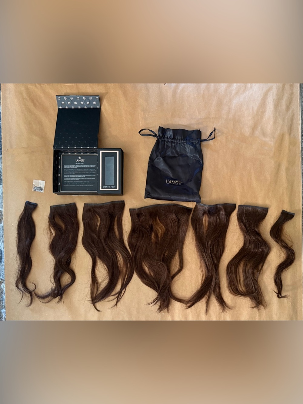 L’ange Brilliante 7-pc hair extensions Chocolate Brown